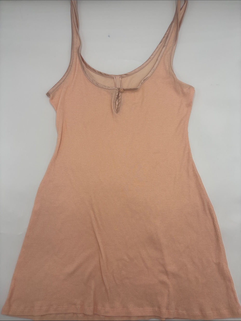 SKIMS Sheer Cotton Blend Mini Slip Dress in Villa